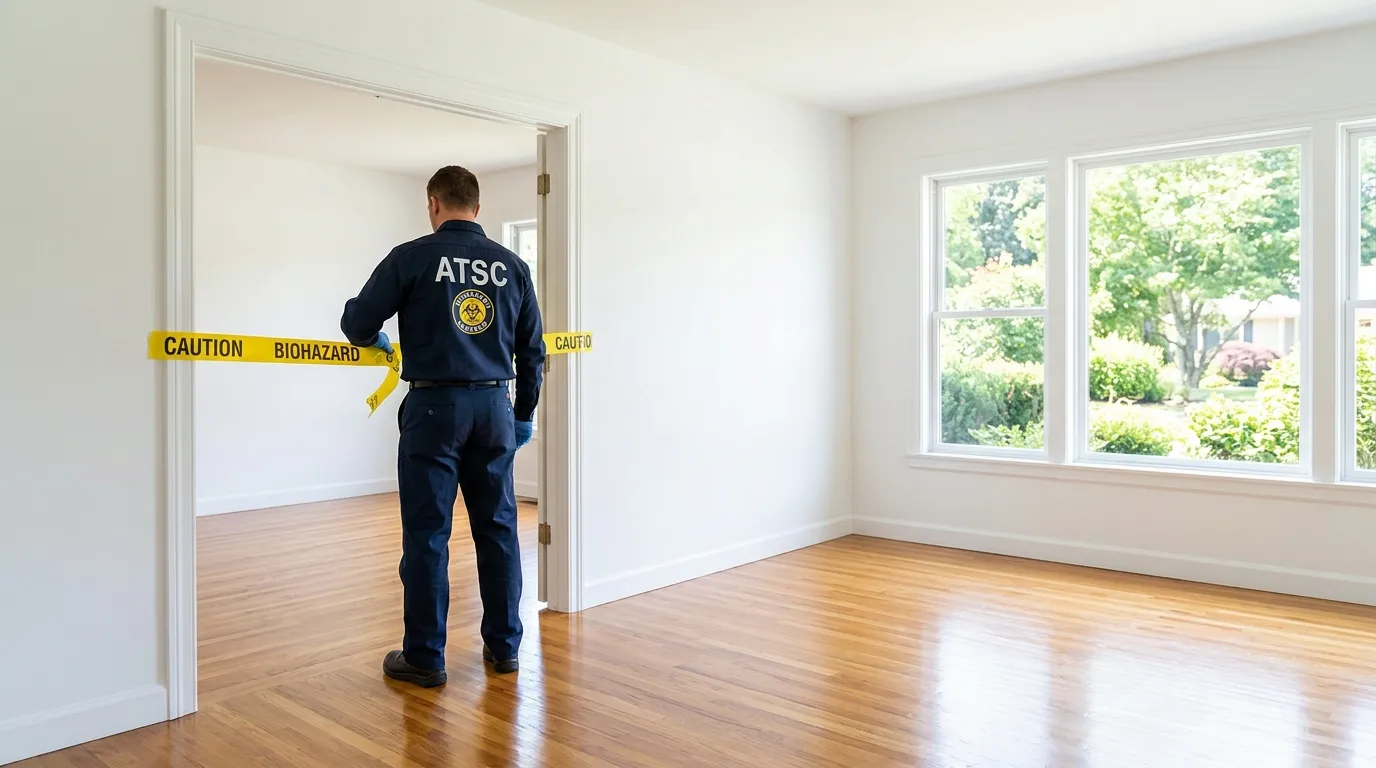 Certified biohazard cleanup crew performing Decomposition Cleanup in Gardnerville